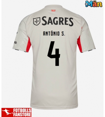 Benfica Antonio Silva #4 Bortatröja 2025-26 Kortärmad
